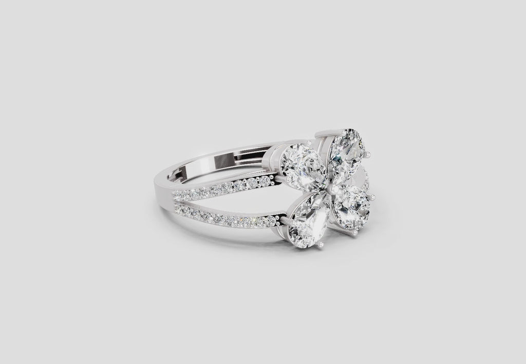 Ethereal Pear Diamond Ring