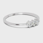 Refined Spark Trinity Diamond Engagement Ring
