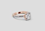 Radiant Halo Diamond Ring