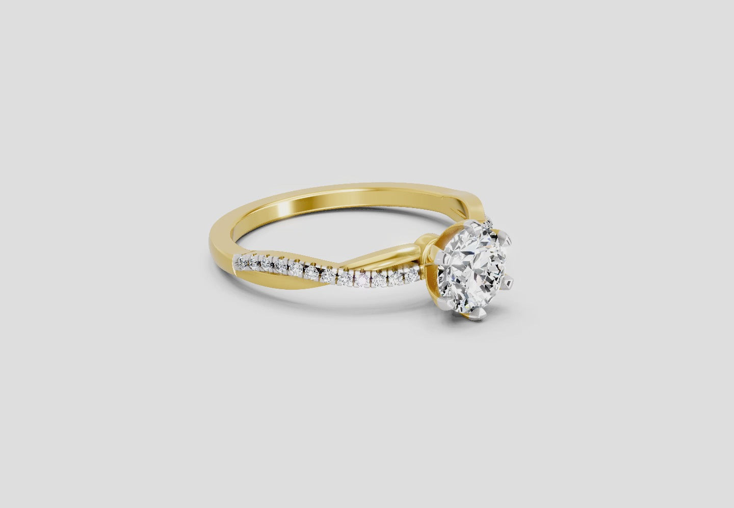 Celestial Solitaire Diamond Ring