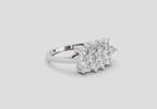 Delicate Bloom Cluster Diamond Engagement Ring