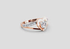 Ethereal Heart Solitaire Diamond Ring