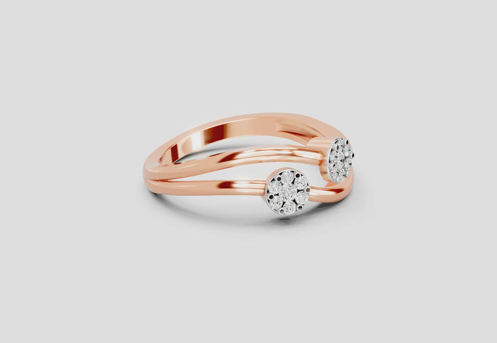 Exquisite Bloom Diamond Engagement Ring