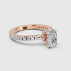 Sparkling Oval Solitaire Diamond Ring