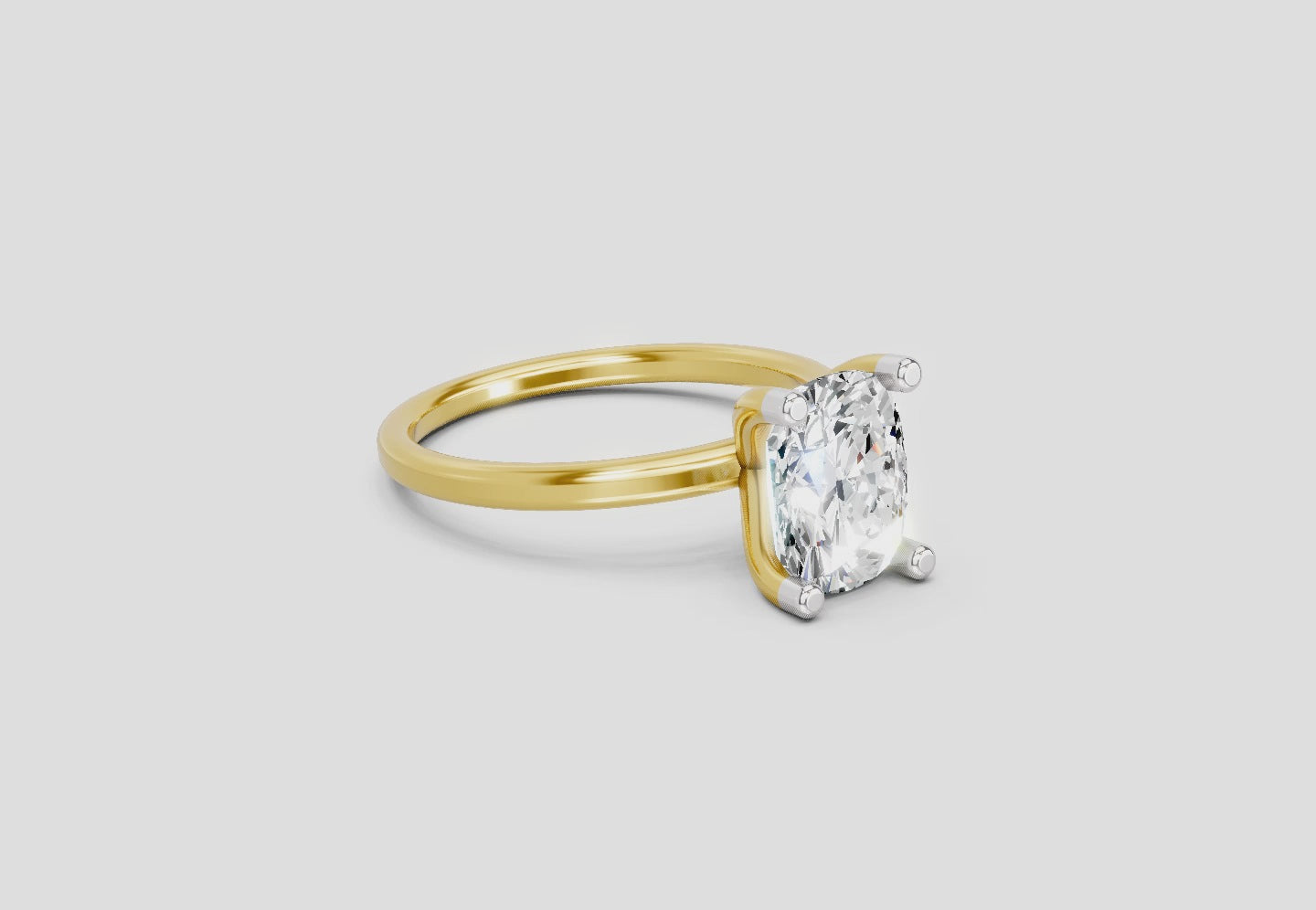 Iconic Cushion Solitaire Diamond Ring