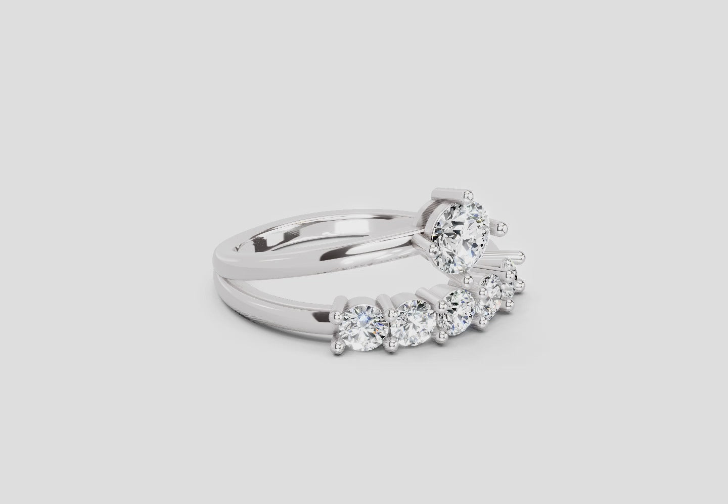 Refined Diamond Engagement Ring