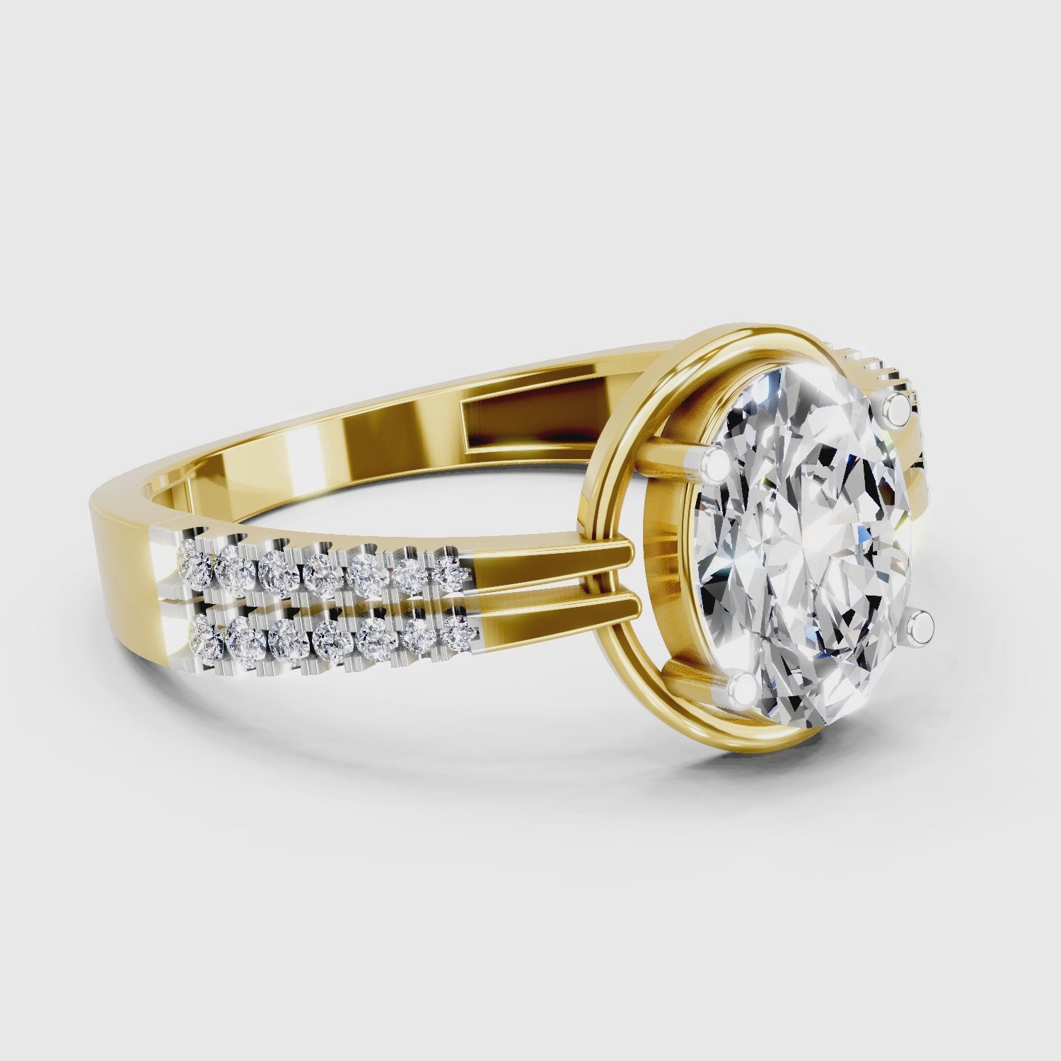 Dreamy Oval Celeste Diamond Engagement Ring