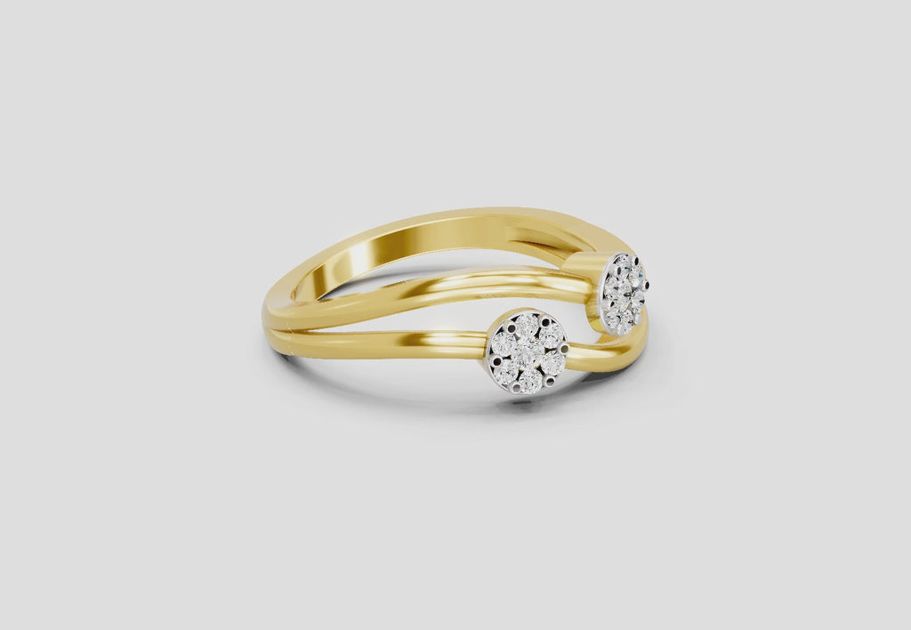 Exquisite Bloom Diamond Engagement Ring