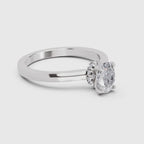 Dreamy Oval Solitaire Diamond Ring