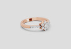 Opulent Floral Diamond Ring