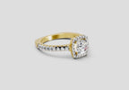 Radiant Halo Diamond Ring
