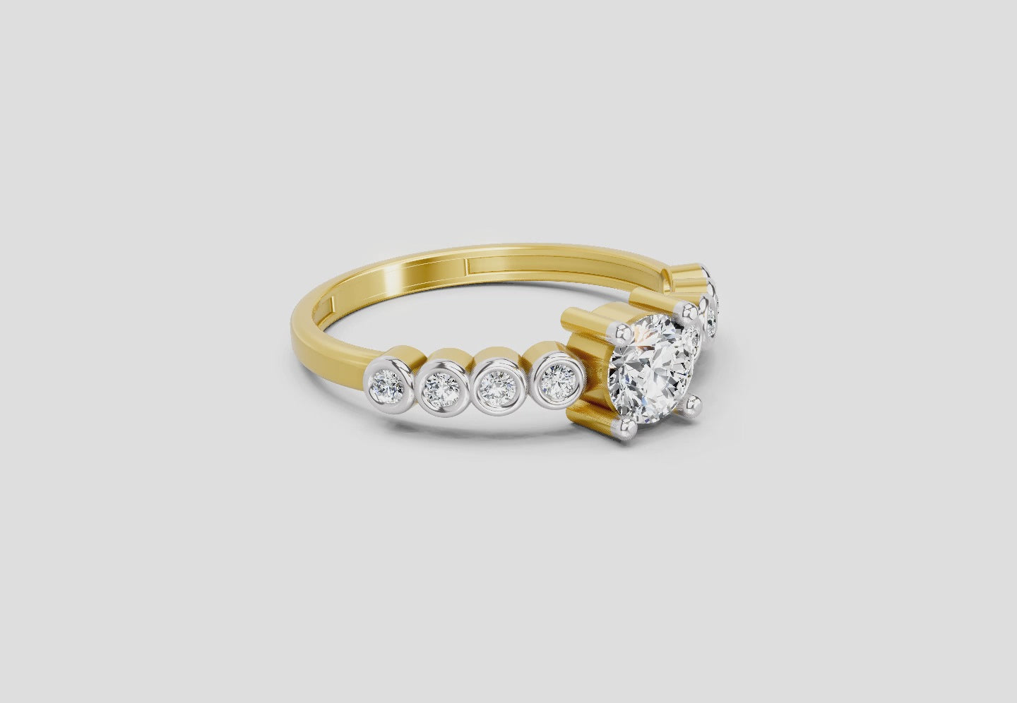 Celestial Diamond Engagement Ring