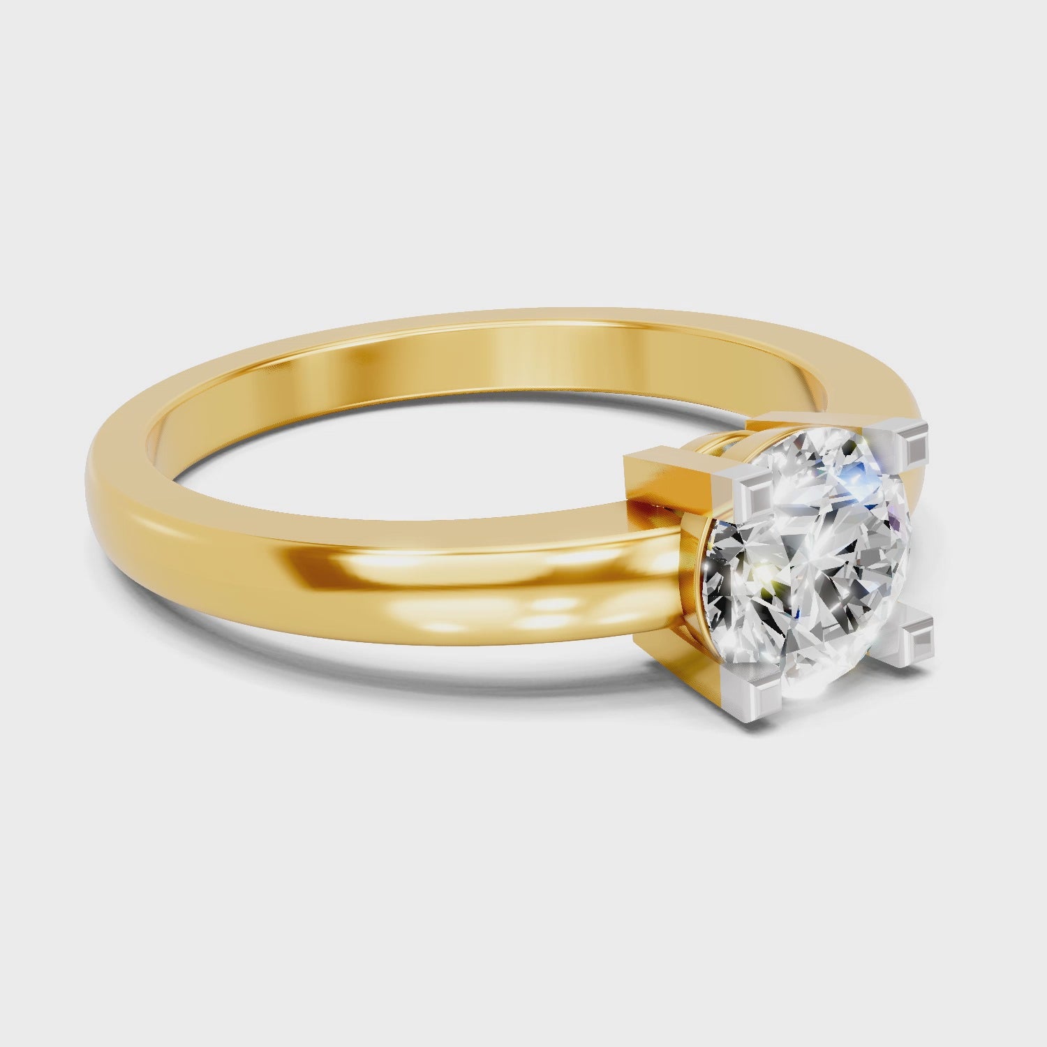 Ethereal Solitaire Diamond Engagement Ring