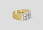 Elegant Round Cluster Diamond Ring
