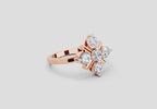 Luminous Cluster Diamond Ring