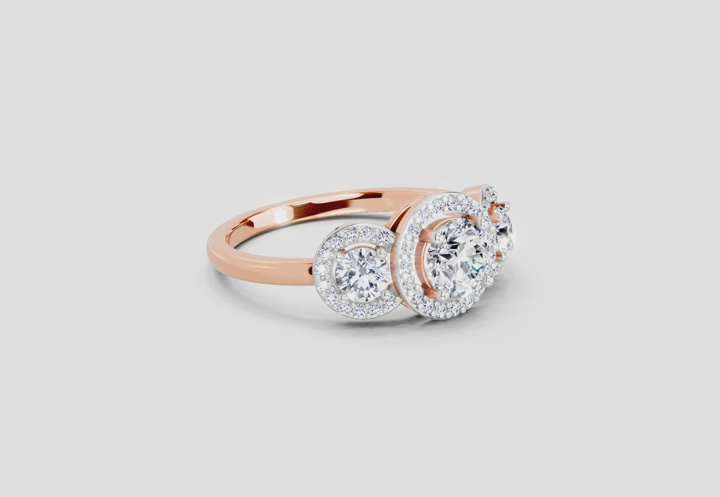 Iconic Round Halo Diamond Ring