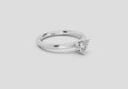 Majestic Heart Solitaire Diamond Ring