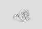 Pristine Floral Diamond Ring