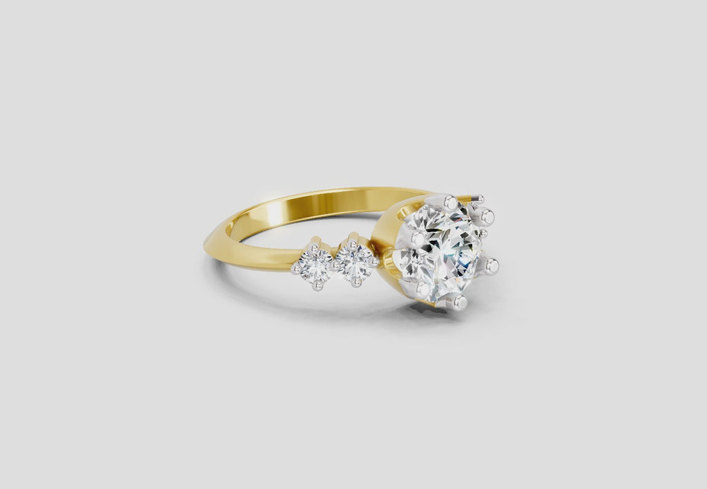 Dreamy Round Diamond Engagement Ring