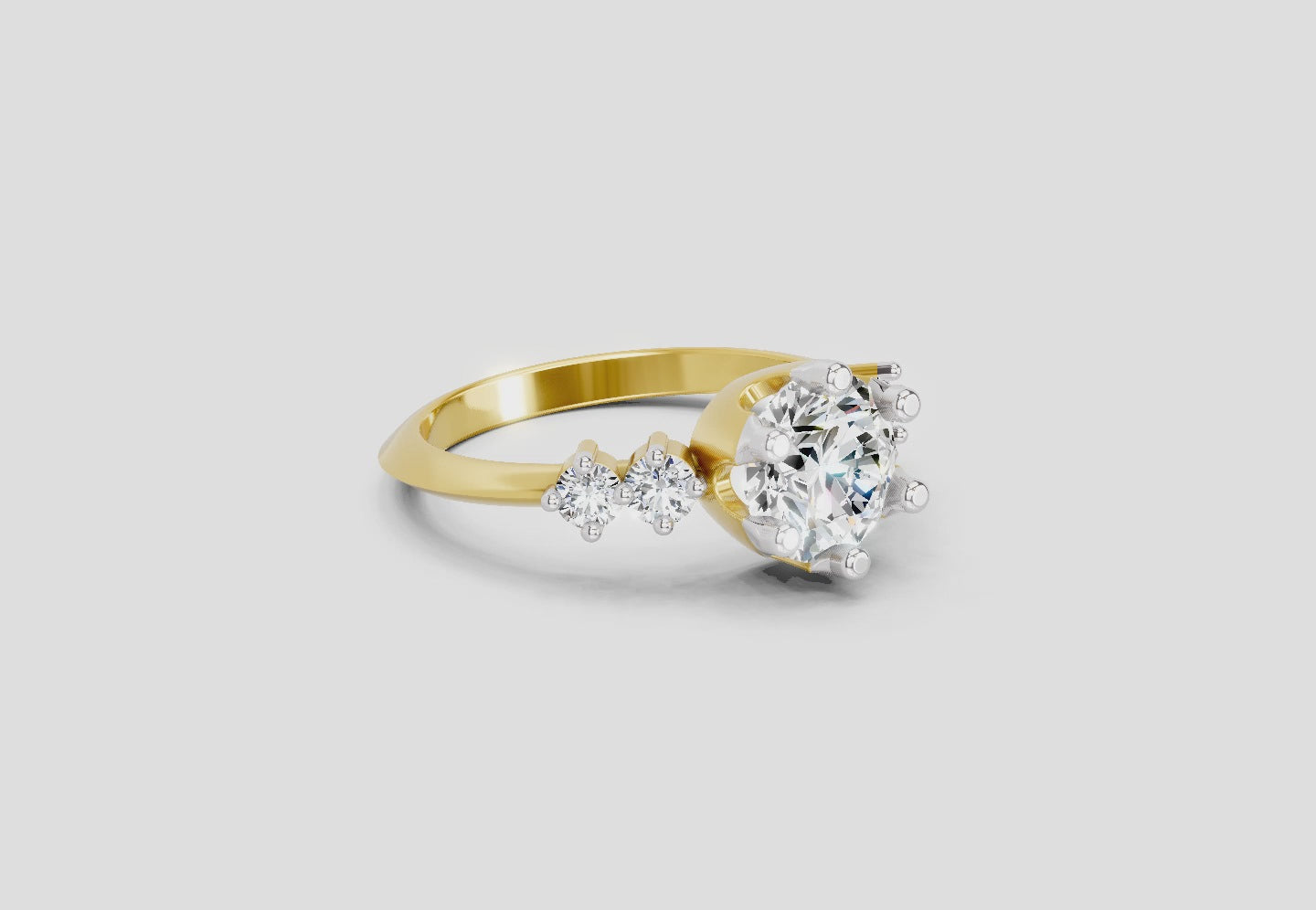 Dreamy Round Diamond Engagement Ring