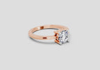 Regal Round Solitaire Diamond Ring