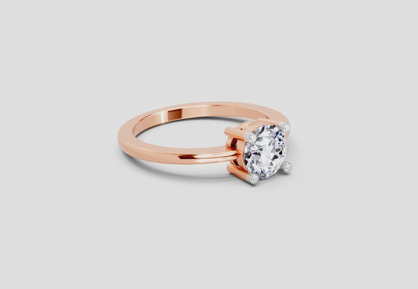 Regal Round Solitaire Diamond Ring