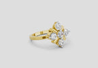 Luminous Cluster Diamond Ring