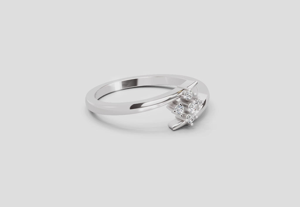 Timeless Petal Diamond Engagement Ring