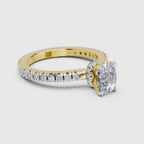 Brilliant Cushion Solitaire Diamond Ring