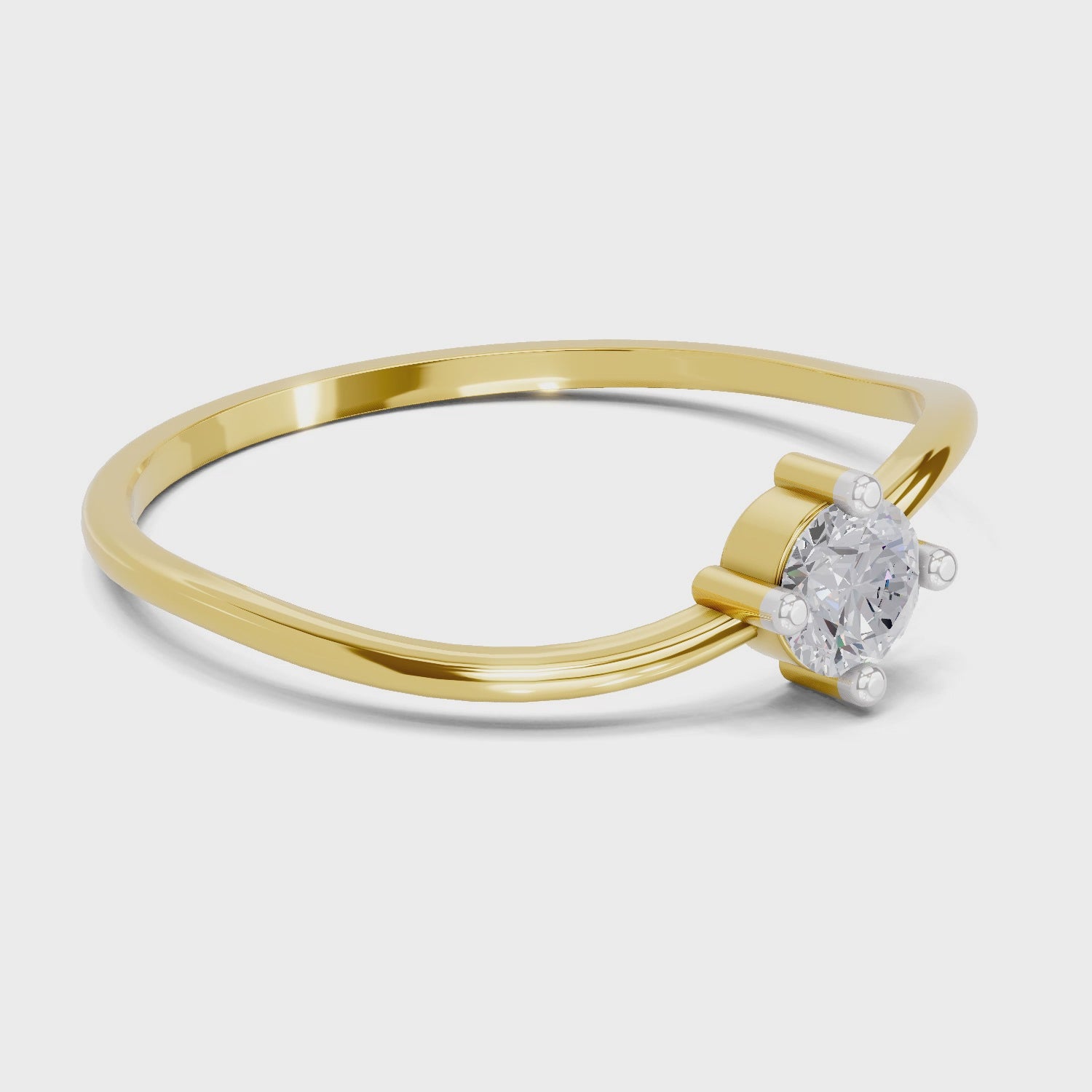 Luminous Celestial Diamond Engagement Ring