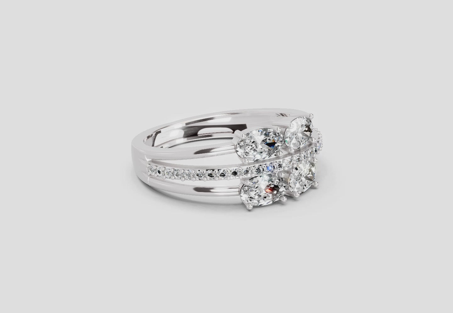 Luminous Oval Diamond Engagement Ring