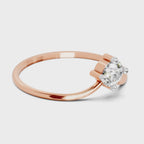 Classic Luna Solitaire Diamond Engagement Ring