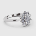 Classic Oval Diamond Engagement Ring