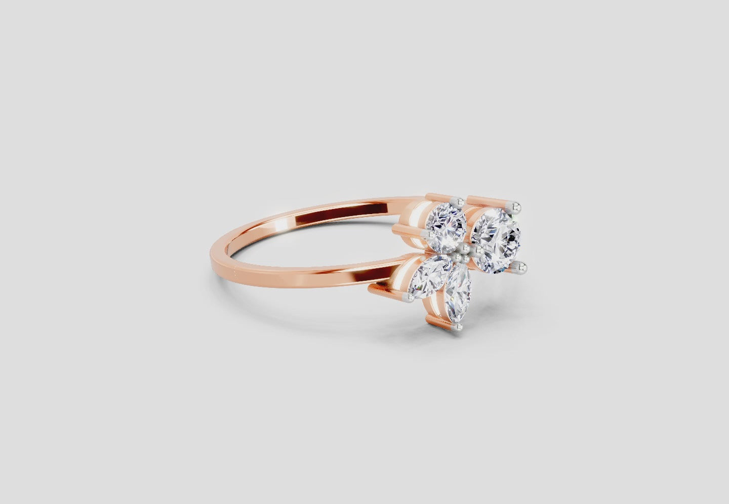 Luminous Marquise Cluster Diamond Ring