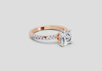 Shimmering Cushion Diamond Ring