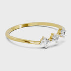 Luminous Trinity Diamond Engagement Ring
