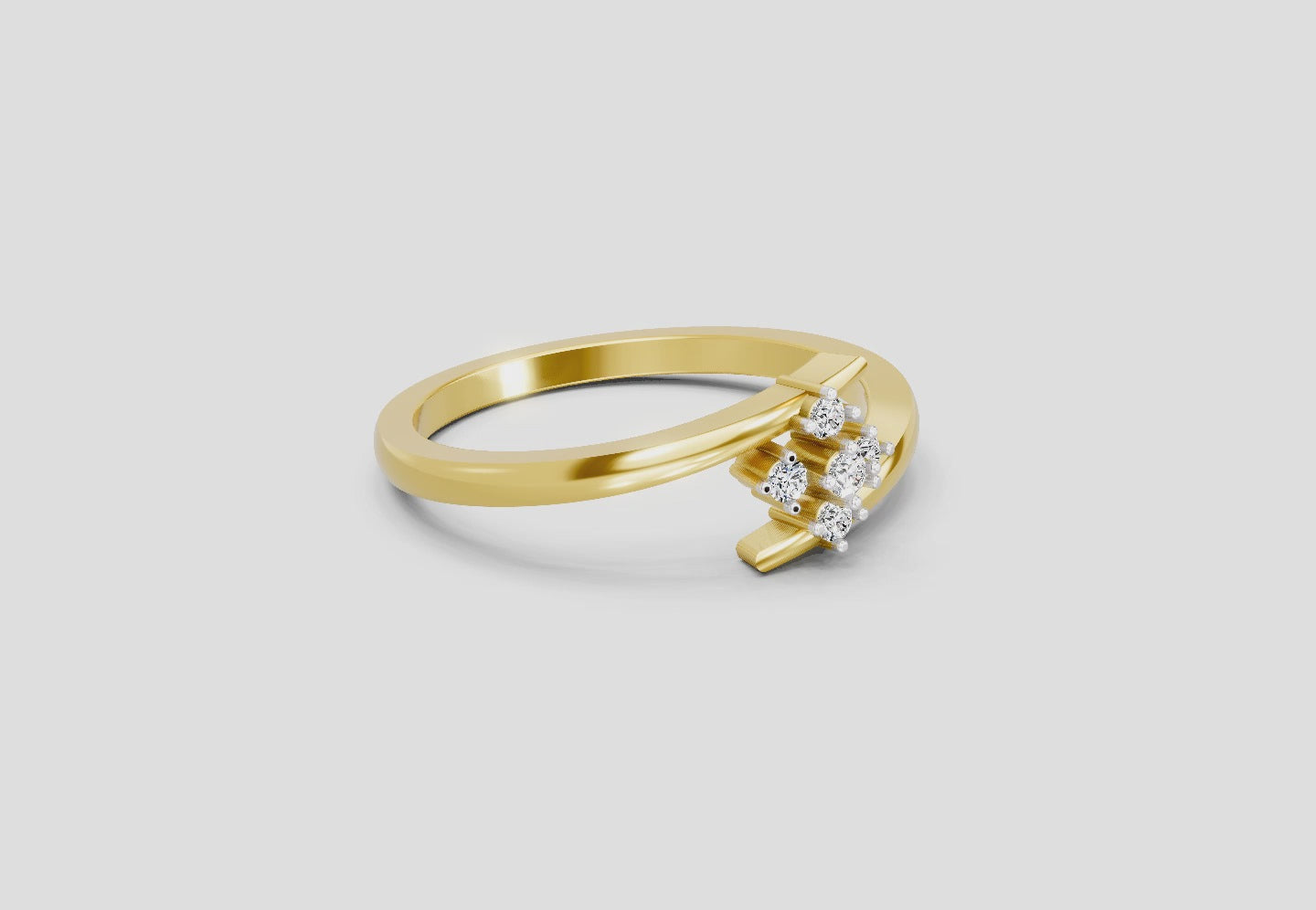 Timeless Petal Diamond Engagement Ring