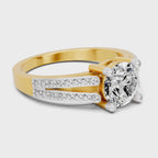 Exquisite Round Halo Diamond Ring