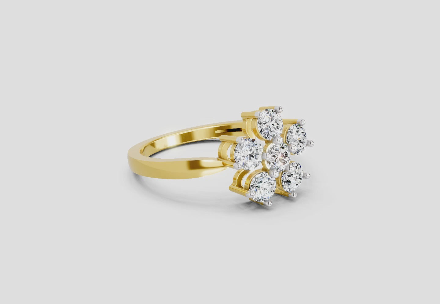 Enchanting Floral Diamond Ring