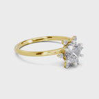 Captivating Blossom Halo Diamond Ring
