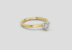 Majestic Heart Solitaire Diamond Ring