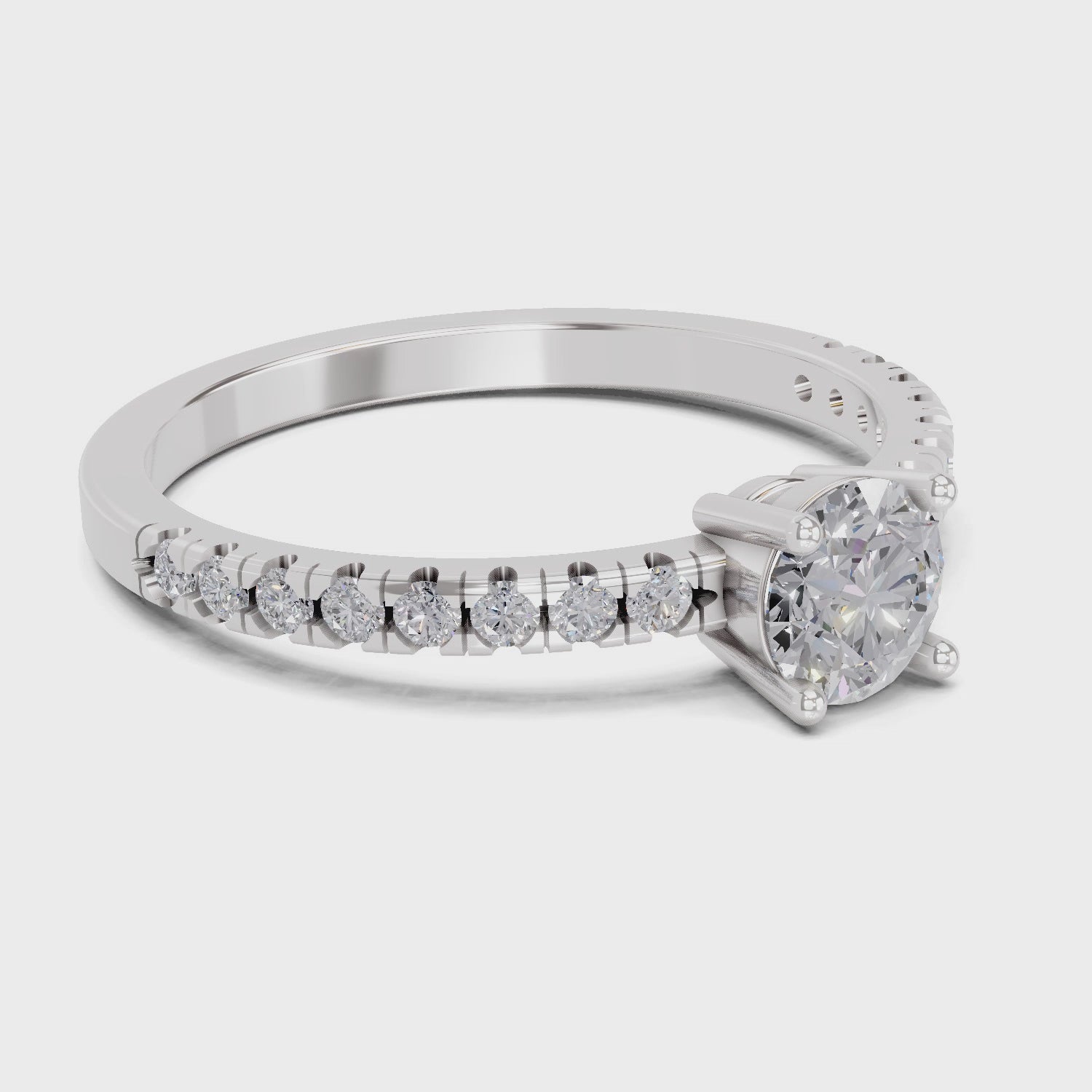 Pristine Solitaire Diamond Ring