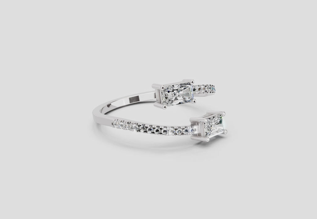 Radiant Emerald-Cut Diamond Ring