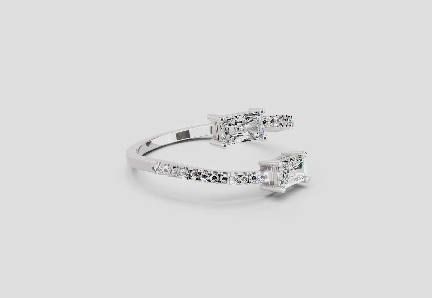 Radiant Emerald-Cut Diamond Ring