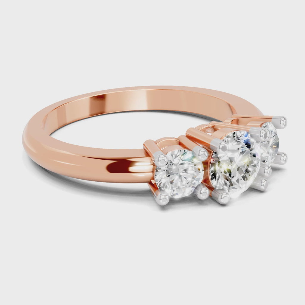 Luminous Promise Trinity Diamond Engagement Ring