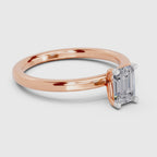 Timeless Emerald-Cut Solitaire Diamond Ring