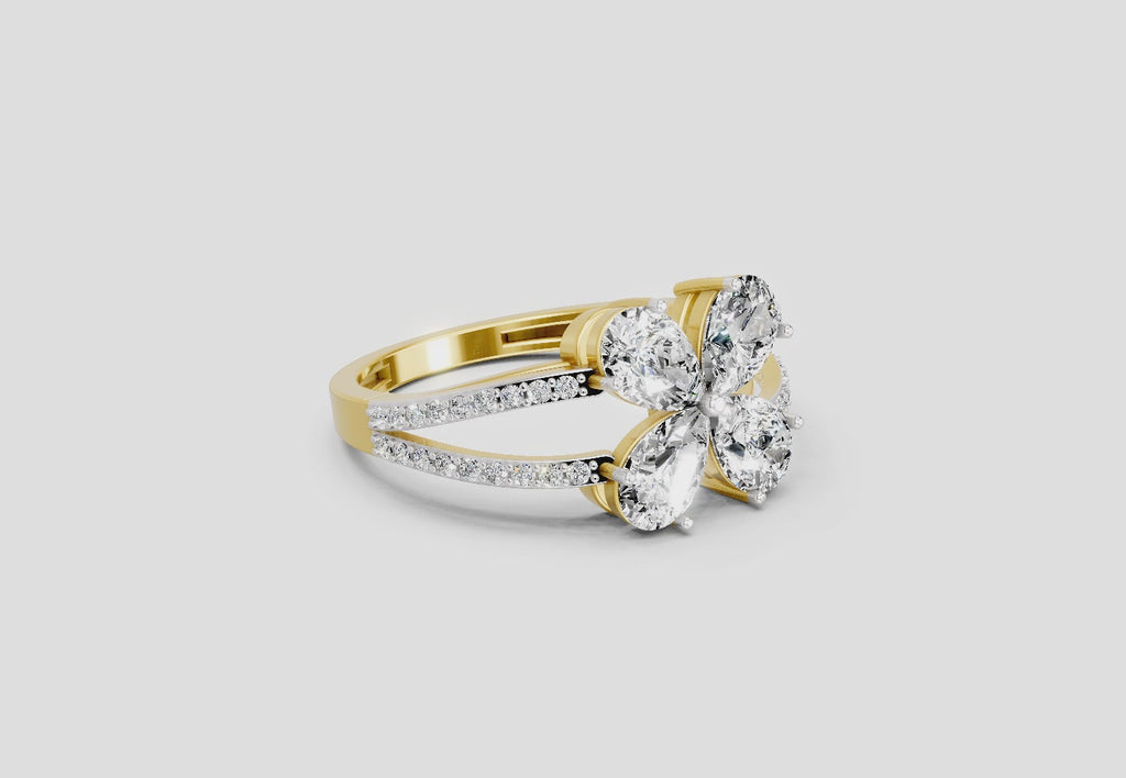 Ethereal Pear Diamond Ring