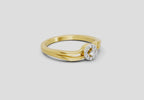 Lustrous Round Halo Diamond Ring