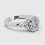 Dazzling Oval Solitaire Diamond Ring