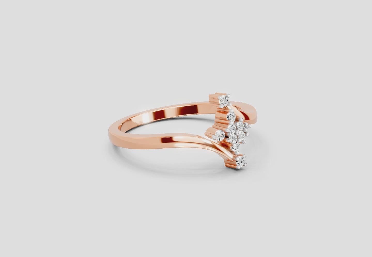 Gleaming Cluster Diamond Ring